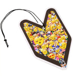 Tree Frog Young Leaf Black Squash Scent Long Lasting Car Hanging Air Freshener DNA MOTORING