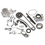 Timing Chain Kit w/ 2 Metal Guides Water Oil Pump Fit 85-95 Toyota 22R 22RE MIZUMOAUTO