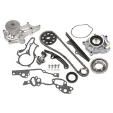 Timing Chain Kit w/ 2 Metal Guides Water Oil Pump Fit 85-95 Toyota 22R 22RE MIZUMOAUTO