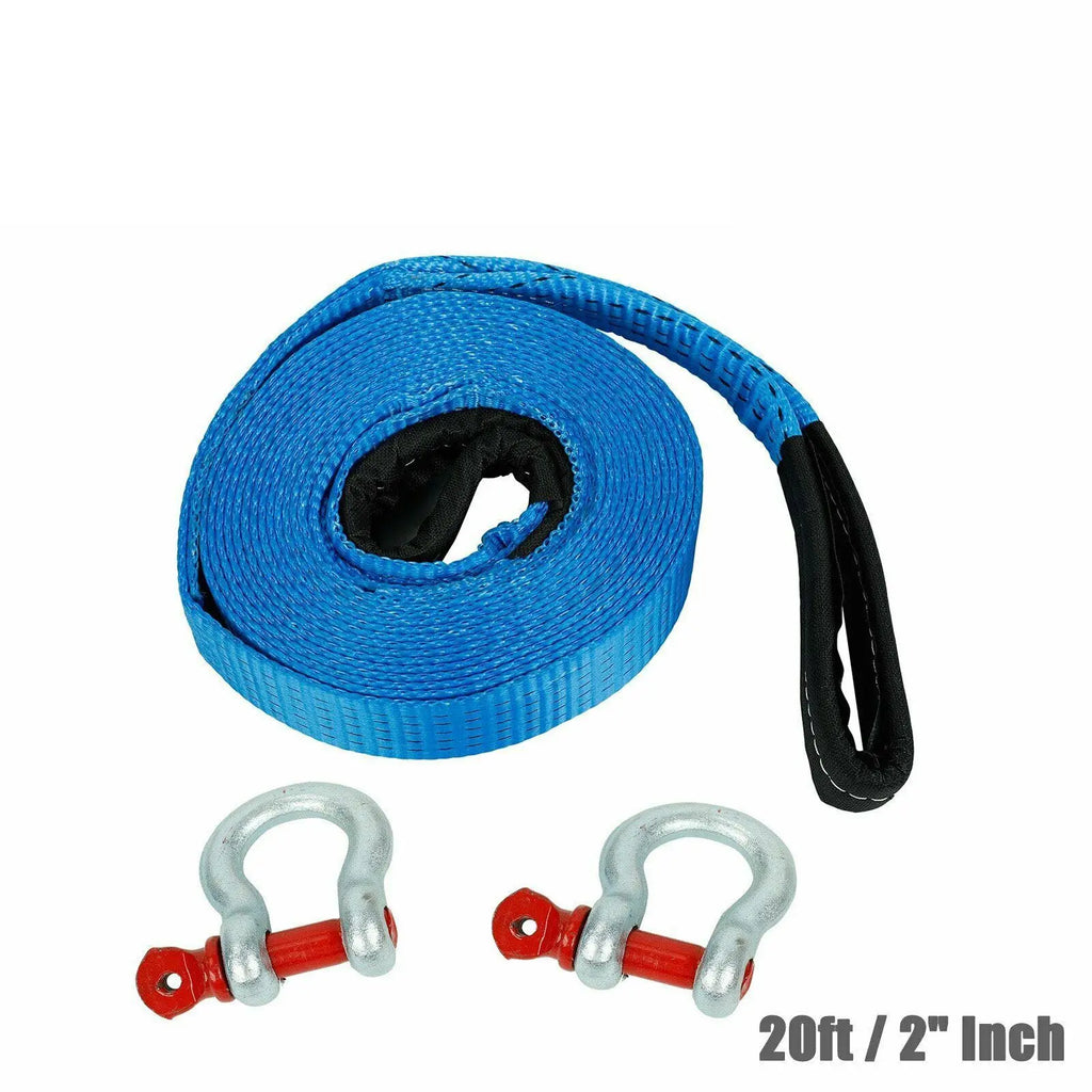 Tow Strap 20000 Lb Capacity +D-Ring Hook 2 20Ft Heavy Duty – Dynamic  Performance Tuning
