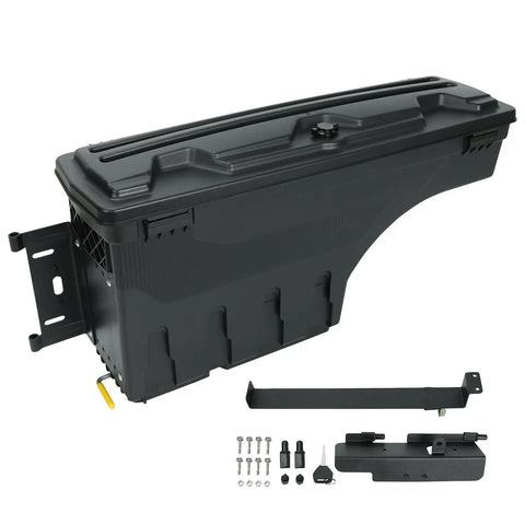 Truck Bed Storage Tool Box Left Side For 99-2007 Chevy Silverado/Gmc Sierra 1500 BLACKHORSERACING