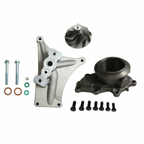 Turbo Pedestal EBP Kit 5+5 Wheel For 7.3L 99.5-03 Ford Powerstroke Diesel SILICONEHOSEHOME