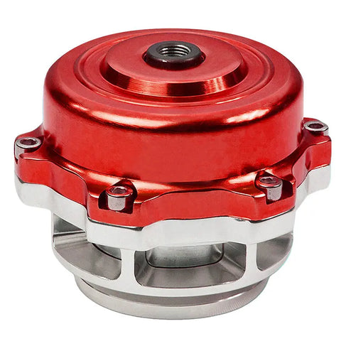 UNIVERSAL 50MM RED V-BAND CLAMP TURBO BLOW OFF VALVE HEAVY DUTY ALUMINUM BOV DNA MOTORING