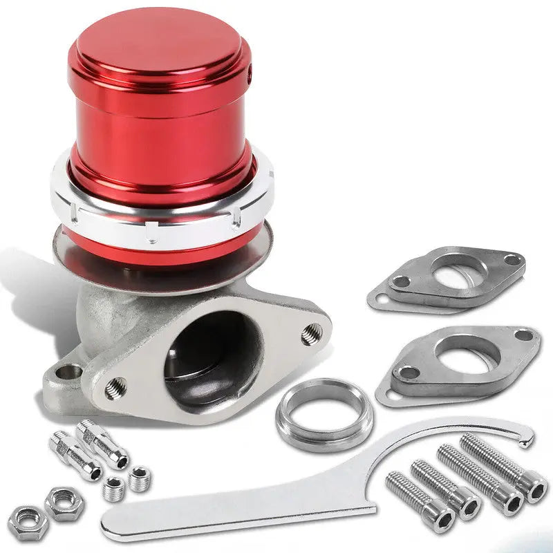 UNIVERSAL EXTERNAL 38MM TURBO VBAND 5" WASTEGATE BYPASS EXHAUST+SPRIN