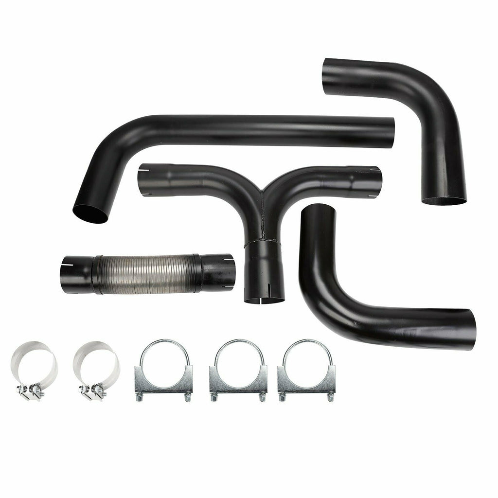 Universal 4 Black Turbo Dual Smoker Diesel Exhaust Stack T Pipe Syste –  Dynamic Performance Tuning