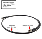Universal Engine Turbo Charger Oil Feed Line Stainless Steel Braided Hose 3AN US MD PERFORMANCE