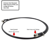 Universal Engine Turbo Charger Oil Feed Line Stainless Steel Braided Hose 3AN US MD PERFORMANCE