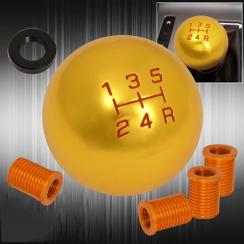 Universal M8X1.25 5Speed Round Shift Shifter Knob Threaded Interior 2