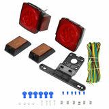 Upgrade Rear LED Submersible Trailer Truck Boat Marker Tail Light Kit Waterproof F1 RACING