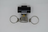 Water Hose Coolant Temperature Sensor Hose Adapter W/ Pressure Gauge 30mm Univer MD Performance