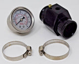 Water Hose Coolant Temperature Sensor Hose Adapter W/ Pressure Gauge 30mm Univer MD Performance