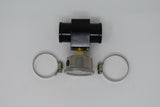 Water Hose Coolant Temperature Sensor Hose Adapter W/ Pressure Gauge 34mm Univer MD Performance