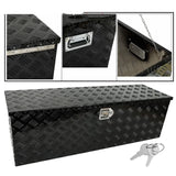 X-Large 48"X15"X15" Tool Box Aluminum Trailer Pickup Truck Bed Storage Lock+Key BLACKHORSERACING