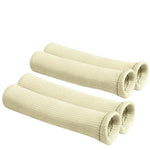 X4 High Heat Shield White Spark Plug Wire Boot Protector Sleeve Cover/Wrap 4-Cyl DNA MOTORING