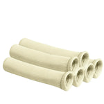 X6 6" Spark Plug Wire Boot High Heat Protector Sleeve Cover/Shroud 6-Cyl White DNA MOTORING