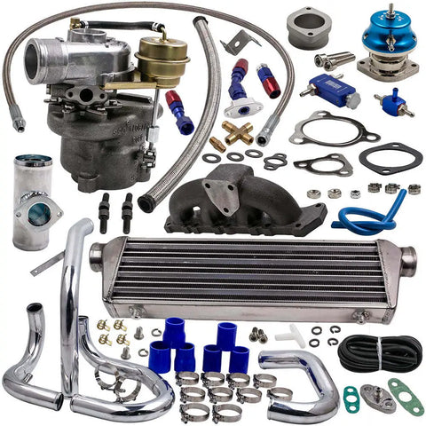 Turbocharger compatible for Audi VW 1.8T K04-015 w/ intercooler manifold piping valve kits MAXPEEDINGRODS UK