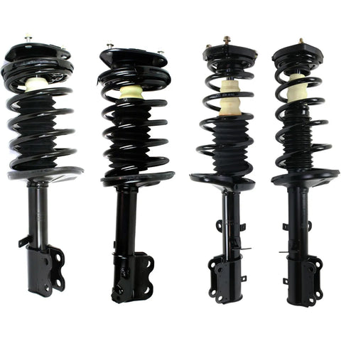 4pc Front & Rear Loaded Strut For 1993-2002 Toyota Corolla 1998-2002 Chevy Prizm CPW