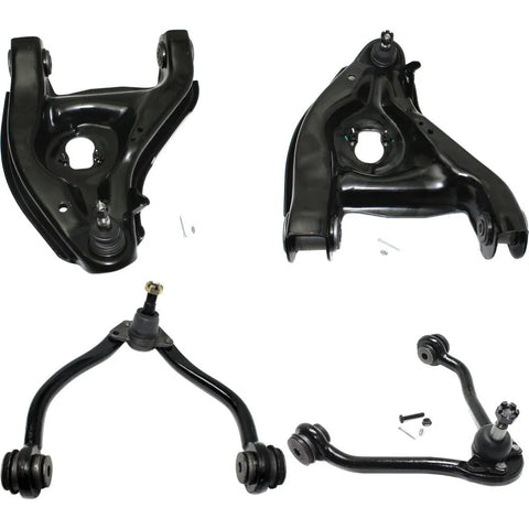 Control Arms Set of 4 Front Driver & Passenger Side Upper for SaVana Arm Yukon CPW