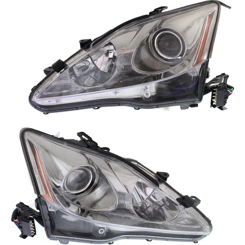 Headlight Assembly Set For 2006 2007 2008 Lexus IS250 IS350 Left and Right HID CPW