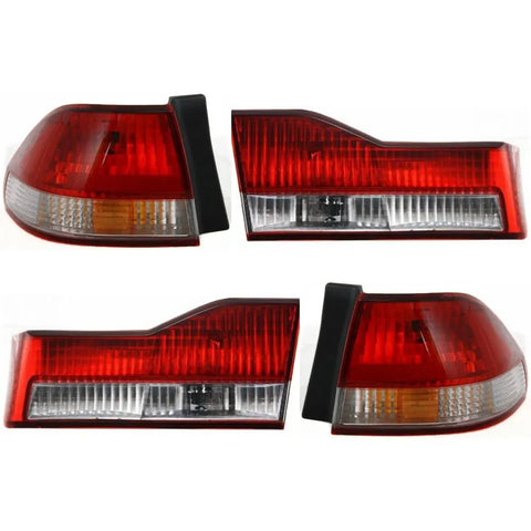 Tail Light For 2001-2002 Honda Accord Kit Left and Right Inner and Outer CPW