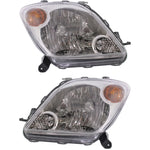 Headlight Set For 2004-2005 Scion xA Left and Right 2Pc CPW