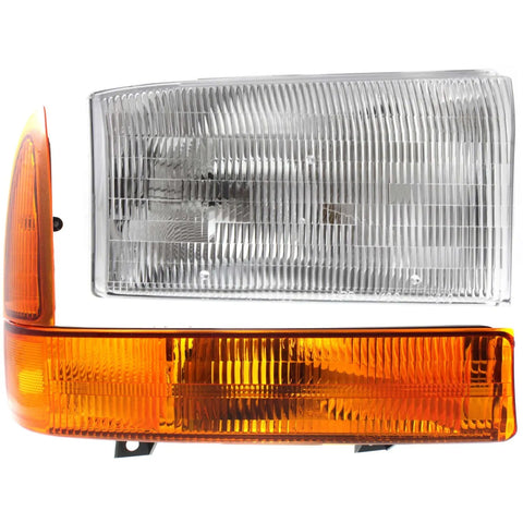 Headlight Kit For 99-2001 Ford F-250 Super Duty F-550 Super Duty Right 2Pc CPW
