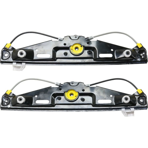 Window Regulator For 2012-2015 BMW X1 Set of 2 Rear Driver and Passenger Side CPW