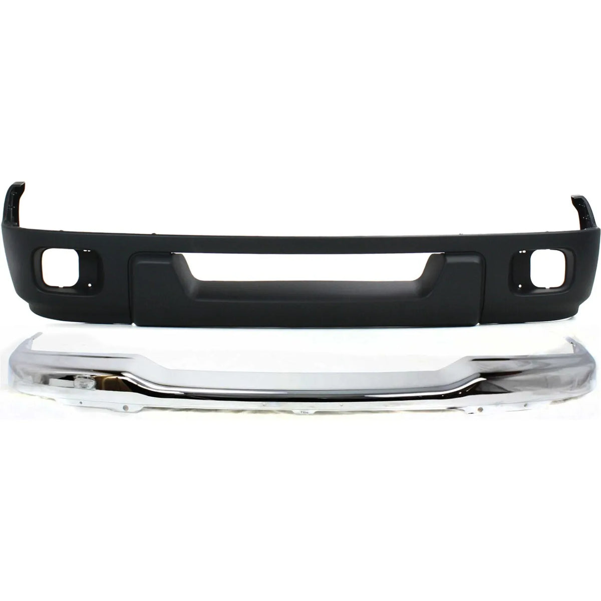 Front Bumper Set Face Bars For 20042005 Ford Ranger with Valance Chro