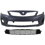Bumper Cover Kit For 2011-2013 Toyota Corolla with Bumper Grille CPW