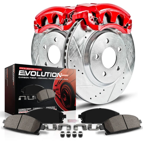 Powerstop KC199 2-Wheel Set Brake Disc and Caliper Kits Front for Ford Fusion CPW