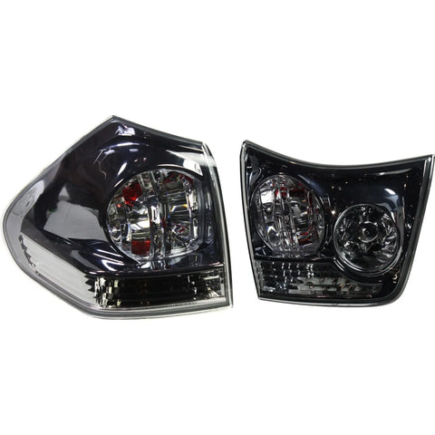 Tail Light Set For 2004-2006 Lexus RX330 07-09 RX350 LH Inner Outer Clear Lens CPW