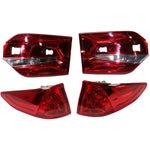 Tail Light Set For 2018-2023 Honda Odyssey LH RH Inner Outer Clear/Red/LED CPW