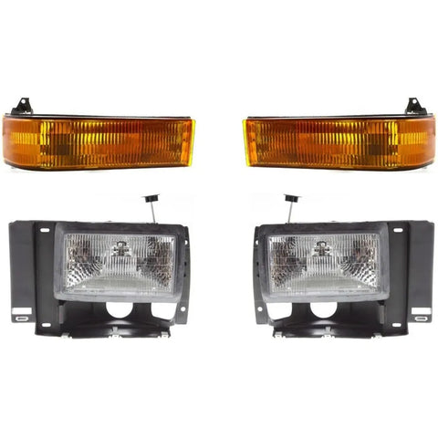Headlight Kit For 1989-1992 Ford Ranger Left and Right 4pc CPW