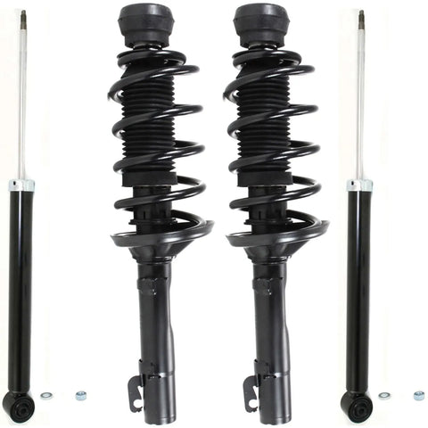 4pc Front Loaded Strut & Spring Rear Shock Absorber Kit For VW Golf Jetta Bettle CPW