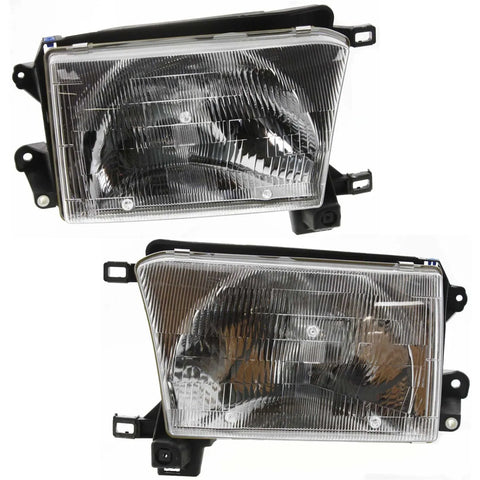 Front Composite Headlamps Headlights Lights Lamps Pair Set for 96-98 4Runner CPW