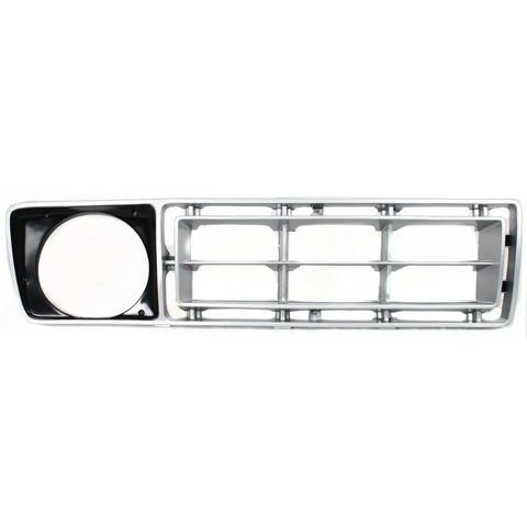 Grille For 76-77 Ford F-150 F-250 Passenger Side Silver Plastic CPW