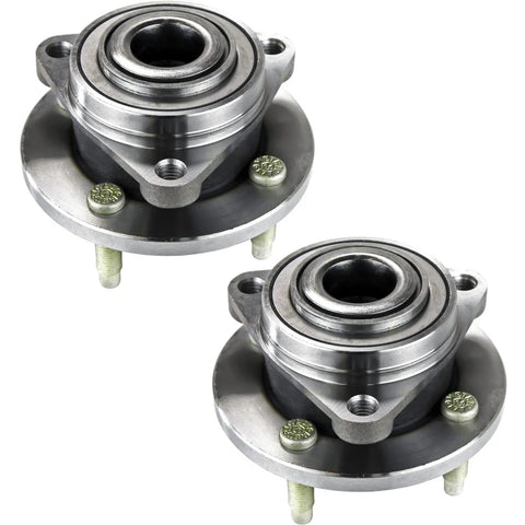 (2) Front Wheel Bearing & Hub 2003-2009 Chevy Cobalt Saturn Ion G5 4-Lug NO ABS CPW
